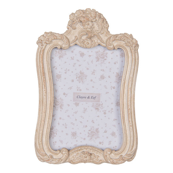 Clayre & Eef | Fotolijst Beige 14x2x21 cm / 10x15 cm | 2F1210
