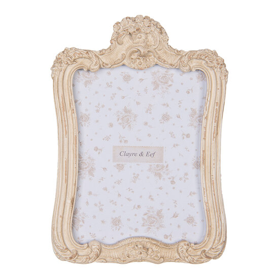Clayre & Eef | Fotolijst Beige 16x2x23 cm / 13x18 cm | 2F1211