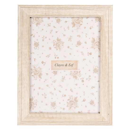Clayre & Eef | Fotolijst Beige 19x2x24 cm / 15x20 cm | 2F1228L