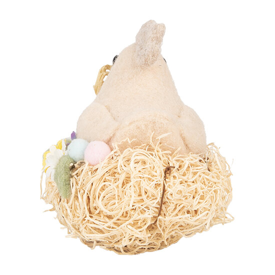 Clayre &amp; Eef | Decoratie Kip Beige 10x11x13 cm | 65958