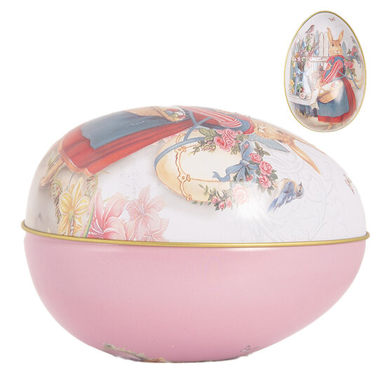 Clayre &amp; Eef | Decoratie ei Wit Roze 8x13x8 cm | 6BL0143
