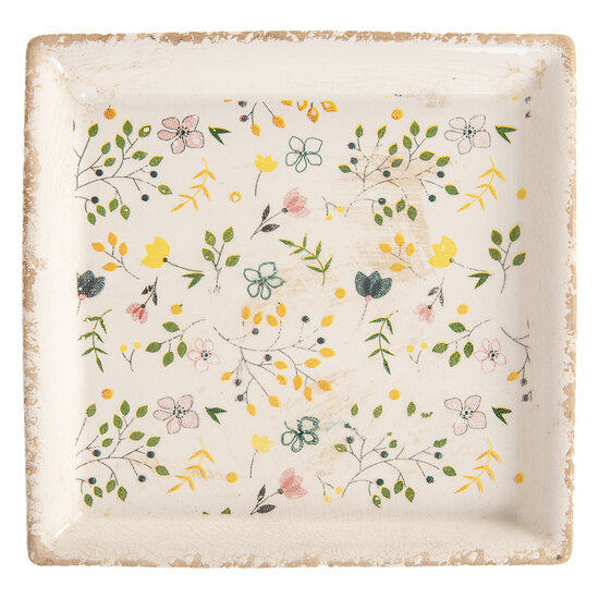 Clayre & Eef | Decoratie Bord 22x22x3 cm | 6CE2019