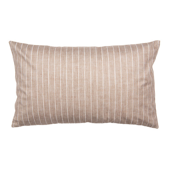 Clayre & Eef | Kussenhoes Bruin Wit 30x50 cm | BHS36-2
