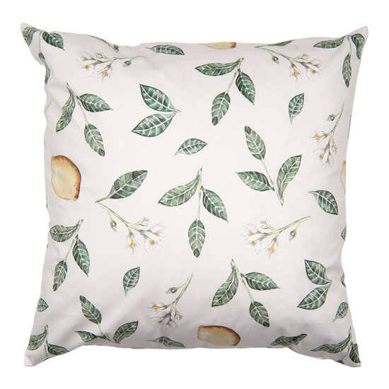 Clayre &amp; Eef | Kussenhoes Beige Geel 45x45 cm | LEL22