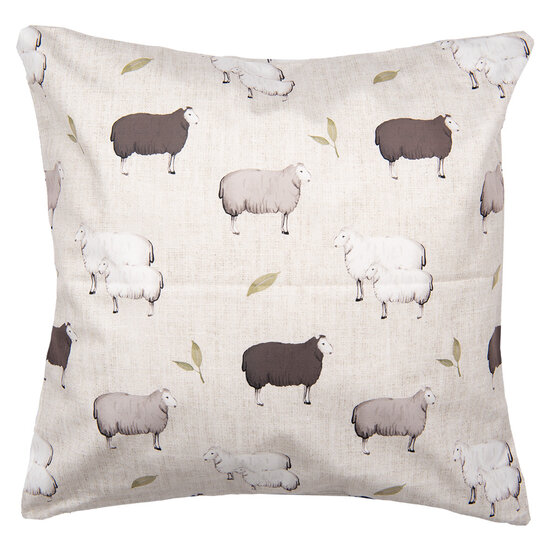Clayre & Eef | Kussenhoes Beige Bruin 45x45 cm | NSF22