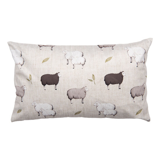 Clayre & Eef | Kussenhoes Beige Bruin 30x50 cm | NSF36