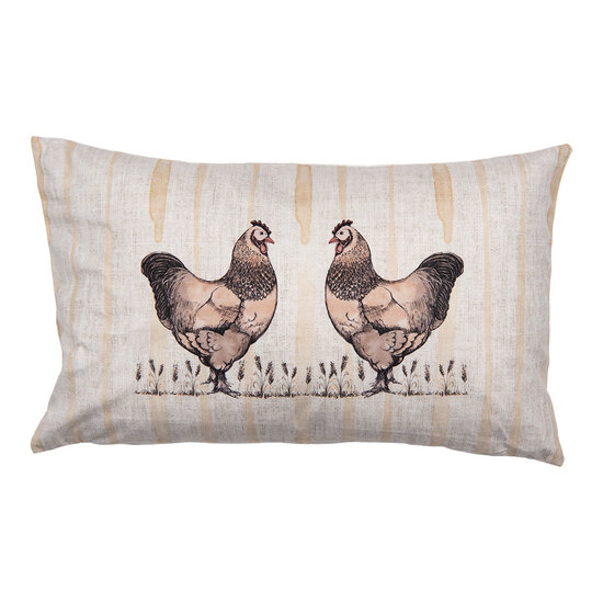 Clayre & Eef | Kussenhoes Beige Bruin 30x50 cm | RFL36