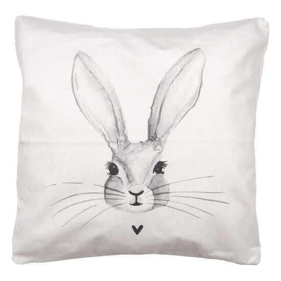 Clayre & Eef | Kussenhoes Beige Grijs 45x45 cm | RUB22-1