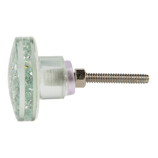 Clayre &amp; Eef | Deurknop Transparant &oslash; 4x3 cm / S3 cm | 66061