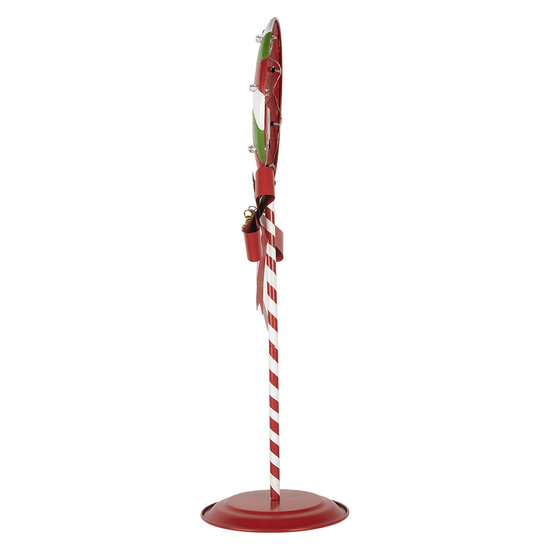 Clayre & Eef | Decoratie Lolly Rood met LED 36x29x100 cm / 3xAA | 6Y5635