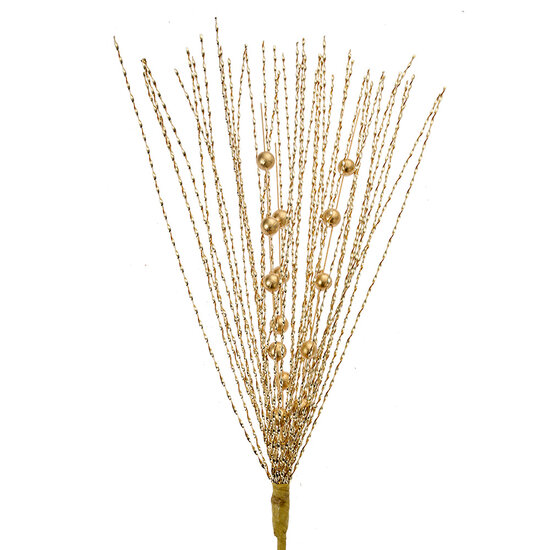 Clayre & Eef | Kerstdecoratie Goudkleurig 12x4x60 cm | 66130