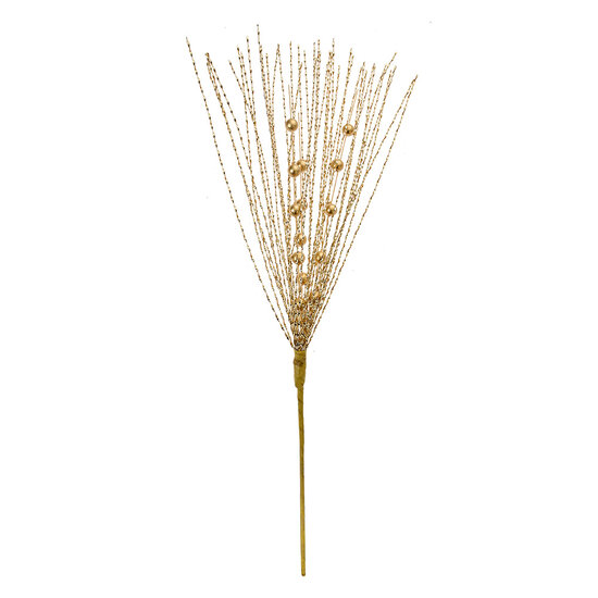 Clayre & Eef | Kerstdecoratie Goudkleurig 12x4x60 cm | 66130