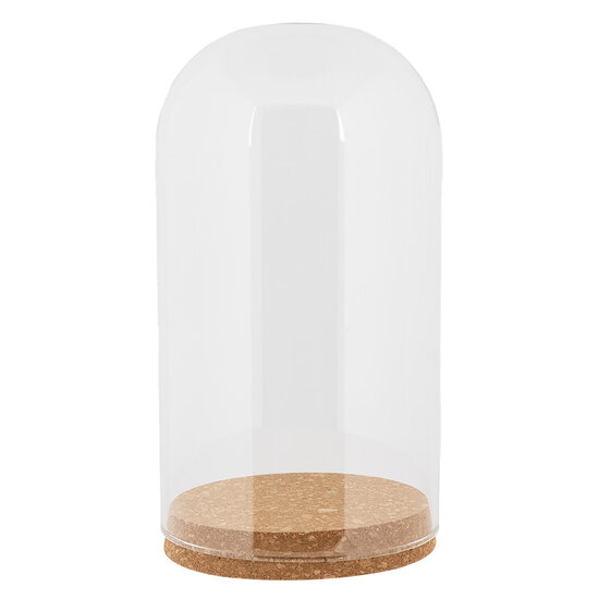 Clayre & Eef | Stolp Transparant ø 12x22 cm | 6GL5192