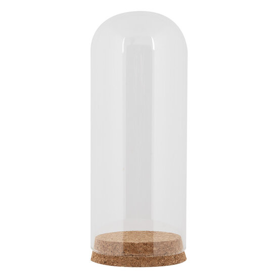 Clayre & Eef | Stolp Transparant ø 8x20 cm | 6GL5193
