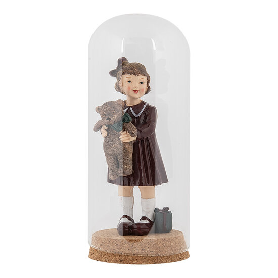 Clayre & Eef | Stolp Transparant ø 8x20 cm | 6GL5193