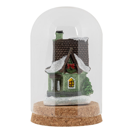 Clayre & Eef | Stolp Transparant ø 8x12 cm | 6GL5194