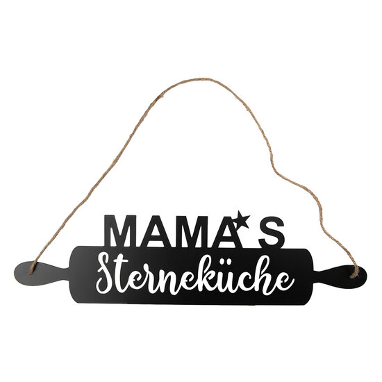 Clayre & Eef | Tekstbord Zwart 50x1x14 cm | 6Y5696