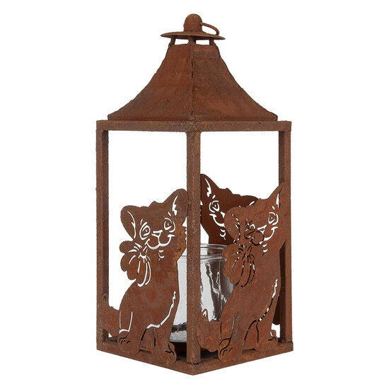 Clayre & Eef | Lantaarn Bruin 15x15x37 cm | 6Y5776