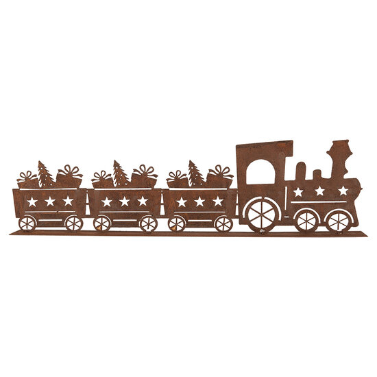 Clayre & Eef | Decoratie Trein Bruin 34x5x10 cm | 6Y5777
