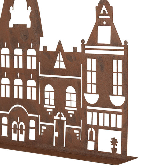 Clayre & Eef | Decoratie Huis Bruin 29x5x21 cm | 6Y5779