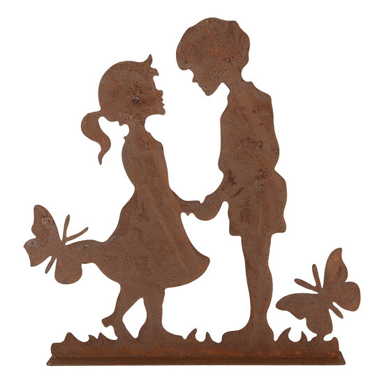 Clayre & Eef | Decoratie Kinderen Bruin 25x5x25 cm | 6Y5782