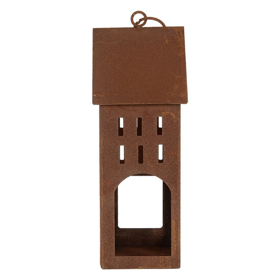Clayre & Eef | Decoratie Huis Bruin 13x11x30 cm | 6Y5792