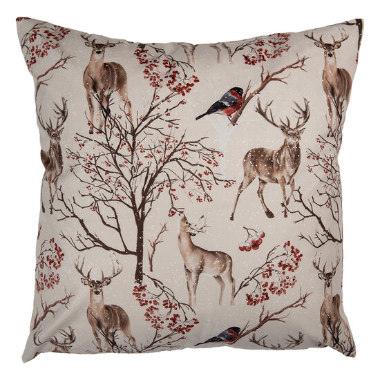 Clayre & Eef | Kussenhoes Beige Bruin 45x45 cm | KT021.402