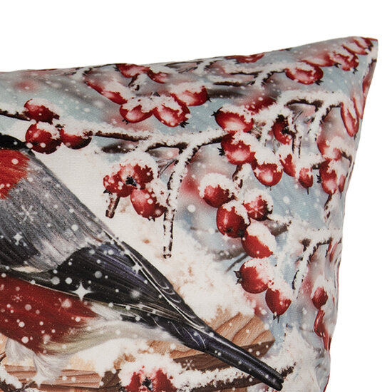 Clayre & Eef | Kussenhoes Blauw Rood 45x45 cm | KT021.412