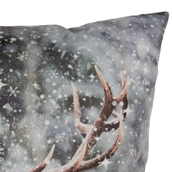 Clayre & Eef | Kussenhoes Grijs Bruin 45x45 cm | KT021.419
