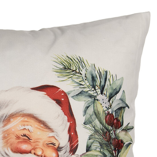 Clayre & Eef | Kussenhoes Wit Rood 45x45 cm | KT021.420