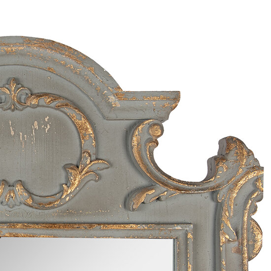 Clayre & Eef | Wandspiegel Groen 75x4x110 cm | 52S322