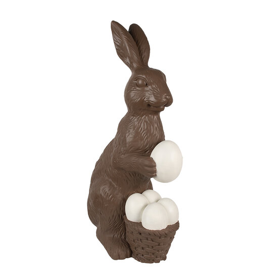 Clayre & Eef | Decoratie Konijn Bruin Wit 47x25x82 cm | 5MG0055