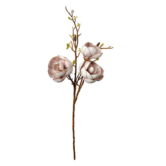 Clayre &amp; Eef | Decoratie tak met bloemen Beige Bruin 20x20x106 cm | 5PL0169W