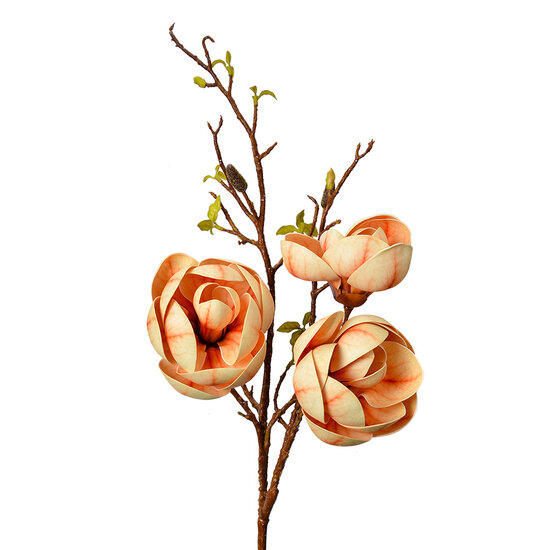 Clayre & Eef | Decoratie tak met bloemen Geel Bruin 20x20x106 cm | 5PL0169Y