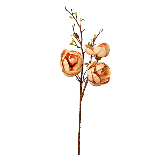 Clayre & Eef | Decoratie tak met bloemen Geel Bruin 20x20x106 cm | 5PL0169Y