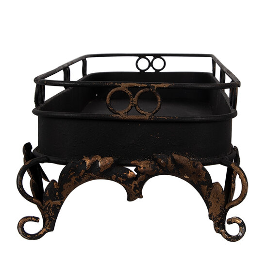 Clayre & Eef | Decoratief Dienblad Zwart 55x20x14 cm | 5Y1284