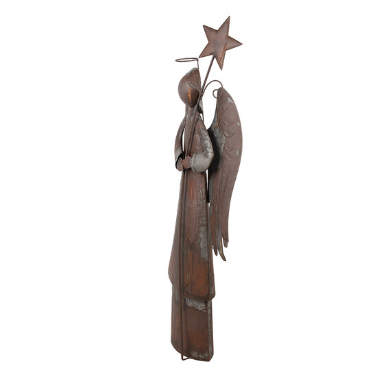 Clayre & Eef | Decoratie Engel Bruin Grijs 48x18x133 cm | 5Y1331