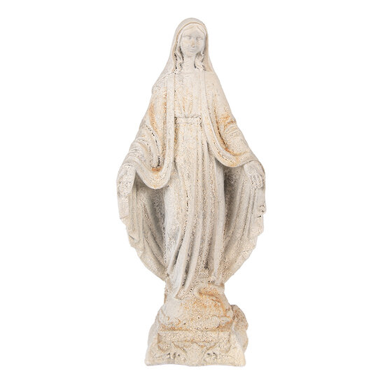 Clayre & Eef | Kerstdecoratie Beeld Maria Beige Bruin 17x12x41 cm | 6MG0113