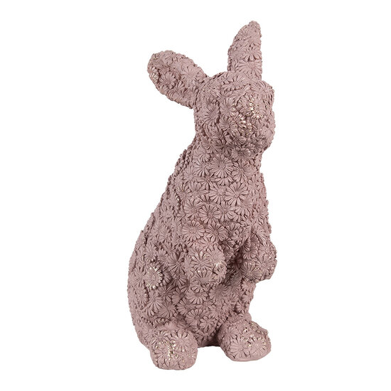 Clayre & Eef | Decoratie Konijn Roze 19x11x26 cm | 6PR5149