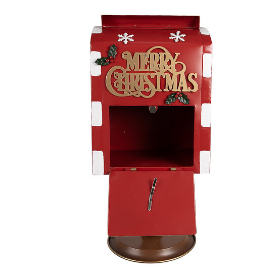 Clayre & Eef | Brievenbus Rood Bruin 27x22x51 cm | 6Y5633