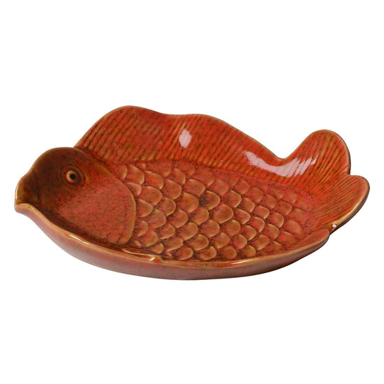 Clayre & Eef | Schaaltje Vis Oranje 16x11x3 cm | 6CE2162