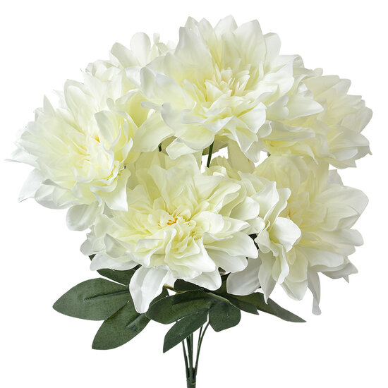 Clayre & Eef | Kunstbloem Wit Groen 20x20x49 cm | 6PL0377W