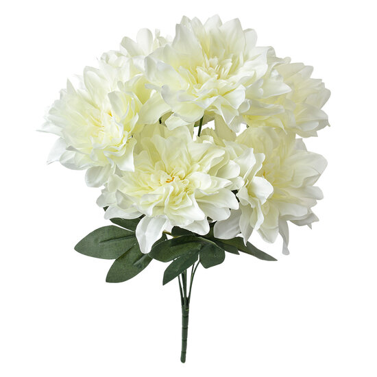 Clayre & Eef | Kunstbloem Wit Groen 20x20x49 cm | 6PL0377W
