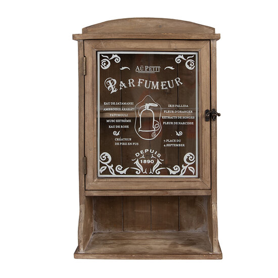 Clayre & Eef | Wandrek Bruin Wit 32x15x54 cm | 50812