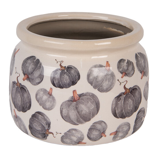 Clayre &amp; Eef | Bloempot Binnen Beige Grijs &oslash; 20x15 cm | 6CECSP0001L