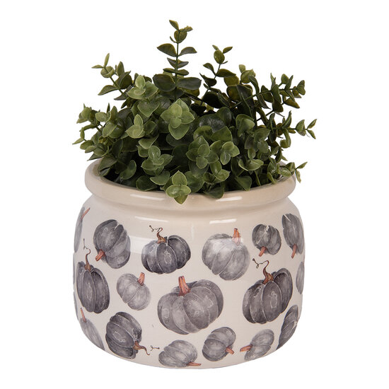 Clayre &amp; Eef | Bloempot Binnen Beige Grijs &oslash; 20x15 cm | 6CECSP0001L