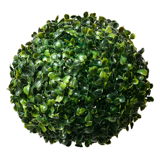 Clayre &amp; Eef | Decoratie kunststof bol Buxus Groen &oslash; 20 cm | 6PL0325M