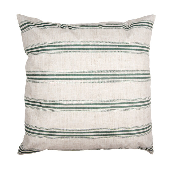 Clayre & Eef | Kussenhoes Beige Groen 45x45 cm | CSP22