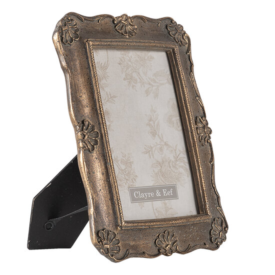 Clayre & Eef | Fotolijst Goudkleurig 14x2x19 cm / 10x15 cm | 2F0827