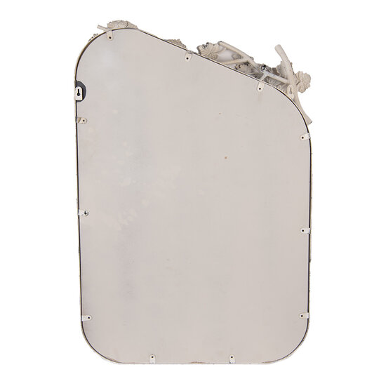 Clayre &amp; Eef | Wandspiegel Wit Grijs 58x12x89 cm | 52S329